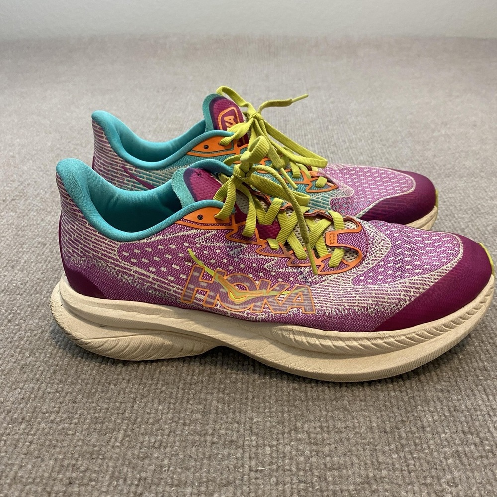 Hoka One One Mach 6 Shoes Youth Size‎ 7 Multicolor Running Sneakers 1147853 FHS